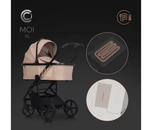 Gondola do wózka dziecięcego Cavoe Moi XL Macaroon