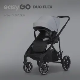 EasyGo Duoflex Cloudy Gray Jalutuskäru EasyGo Duoflex Cloudy Gray Jalutuskäru