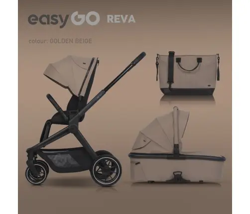 EasyGo Reva Golden Beige Детская коляска 2in1