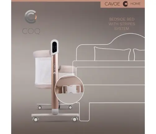 Elektryczna kołyska łóżeczko 4w1 Cavoe COQ Cashmere