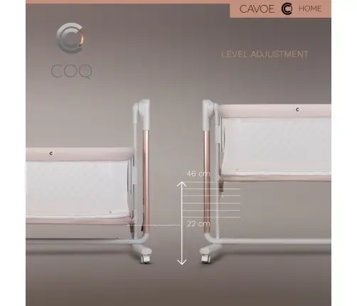 Elektryczna kołyska łóżeczko 4w1 Cavoe COQ Cashmere