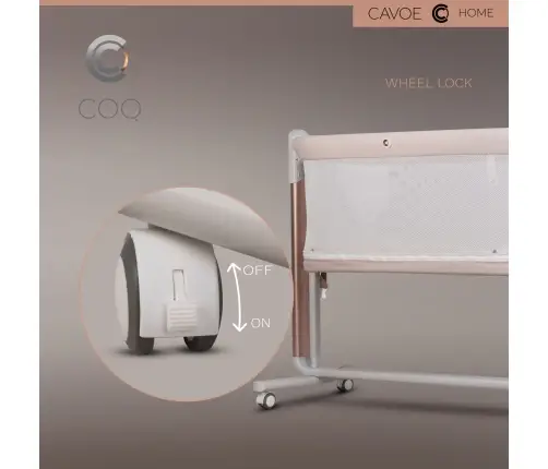 Elektryczna kołyska łóżeczko 4w1 Cavoe COQ Cashmere
