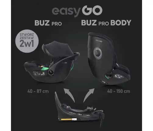 EASYGO ECE R129 I-SIZE Autokrēsliņa bāze