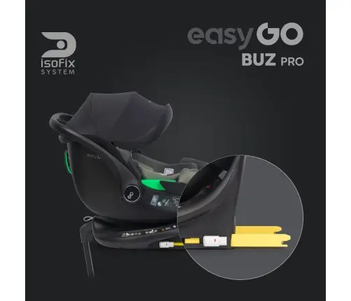 EasyGo Buz Pro 0-13 кг и EasyGo Buz Pro Body 0-36 кг Greener Детское автокресло 2в1