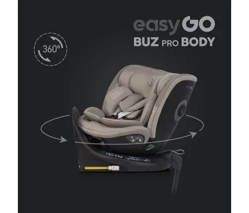 EasyGo Buz Pro 0-13 kg un EasyGo Buz Pro Body 0-36 kg Taupe Bērnu autosēdeklis 2in1