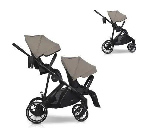 EasyGo Duoflex Savana Beige Twin Stroller