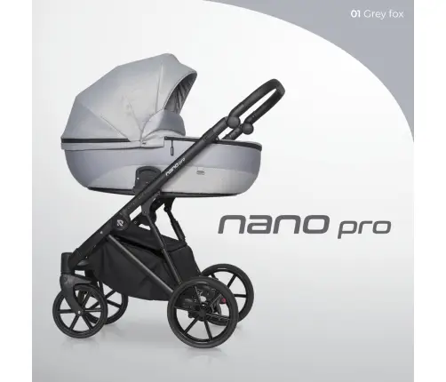 Riko Nano Pro GreyFox Bērnu rati 2 in 1