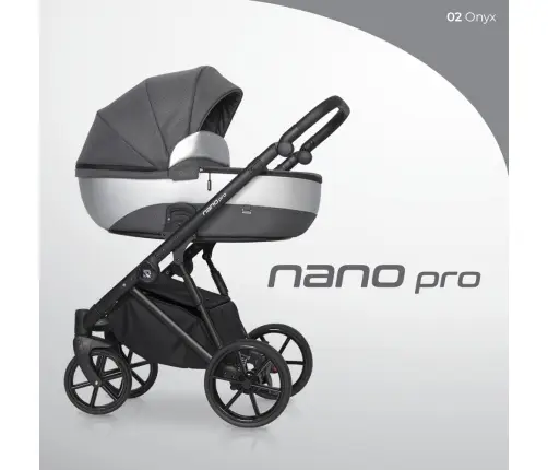 Riko Nano Pro Onyx Bērnu rati 2 in 1