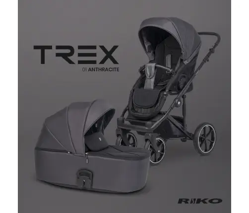 Riko Trex Anthracite Bērnu rati 2in1