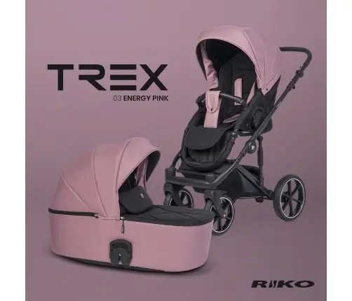 Riko Trex Energy Pink Bērnu rati 2in1