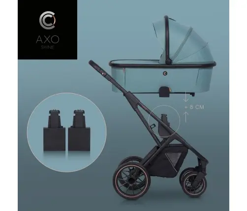 Gondola do wózka dziecięcego Cavoe Axo Shine Boho Green