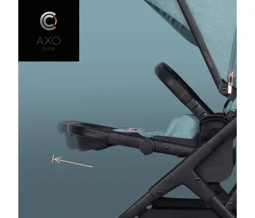 Cavoe Axo Shine Boho Green Vaikiškas vežimėlis