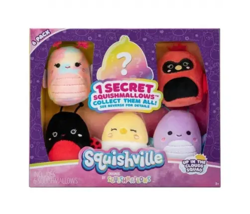 Jazwares - Squishville By Squishmallows Up In The Clouds Squad 6 Pack