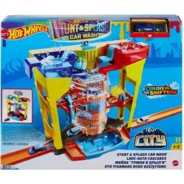 Mattel - Hot Wheels City Stunt & Splash Car Wash Mattel - Hot Wheels City Stunt & Splash Car Wash