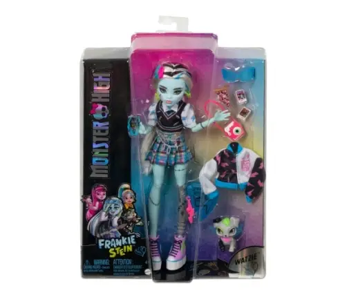 Mattel - Monster High Frankie Stein Doll With Blue And Black Streaked Hair