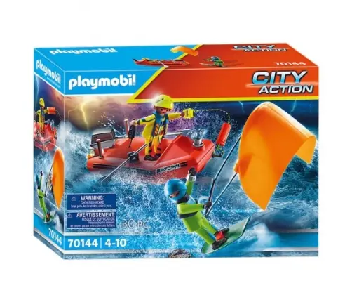 Playmobil 70144 - City Action Kite Surfer Rescue With Boat