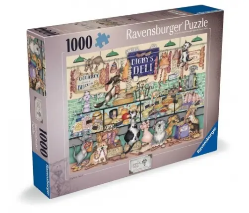 Ravensburger - Puzzle 1000 Dapper Dogs Digby s Deli