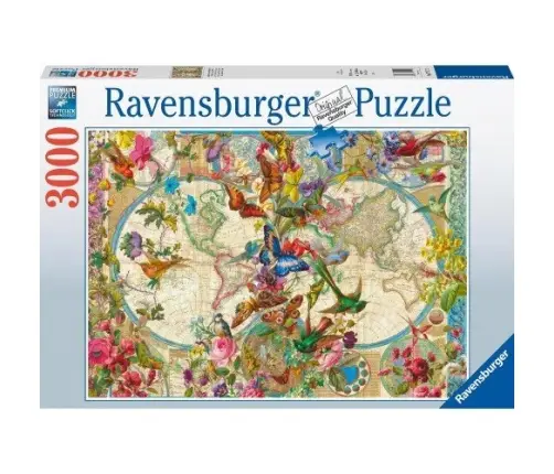 Ravensburger - Puzzle 3000 Fauna And Flora Map