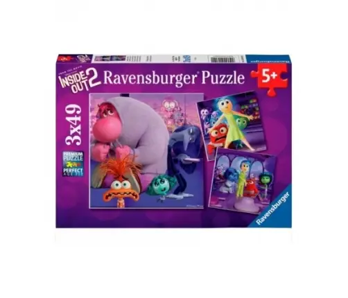 Ravensburger - Puzzle 3x49 Inside Out 2