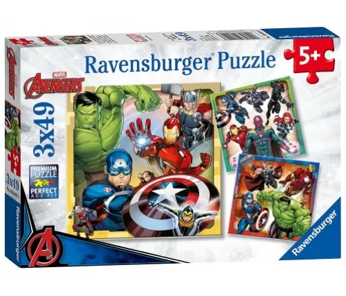 Ravensburger - Puzzle 3x49 Marvel Avengers