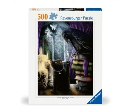 Ravensburger - Puzzle 500 Raven And Cat In The Tower Room