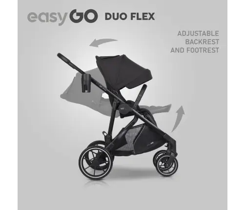 EasyGo Duoflex Ebony Black Прогулочная коляска