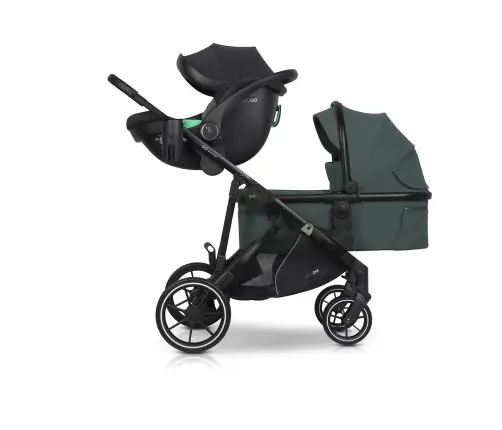 Wózek dziecięcy EasyGo Duoflex Sage Green 2 siedziska 2 gondole