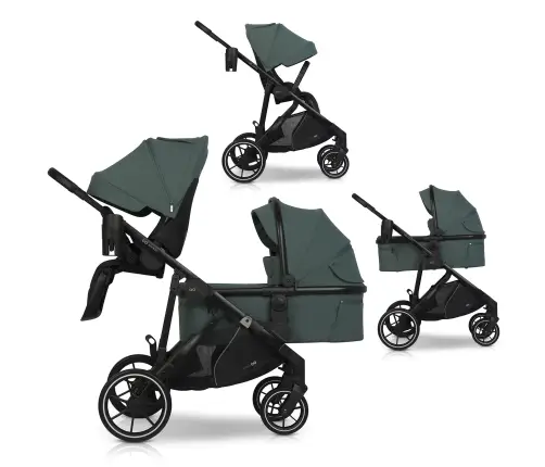 Wózek dziecięcy EasyGo Duoflex Sage Green 1 siedzisko 1 gondola