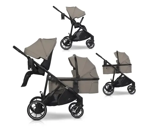 Wózek dziecięcy EasyGo Duoflex Savana Beige 1 siedzisko 1 gondola