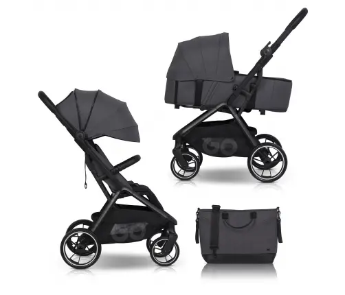 EasyGo Zoya Cloudy Gray Vaikiški vežimėliai 2in1
