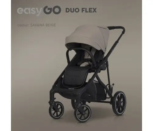 EasyGo Duoflex Savana Beige Twin Stroller