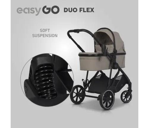 EasyGo Duoflex Savana Beige Twin Stroller