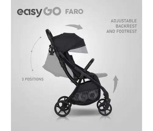EasyGo Faro Ebony Black Stroller