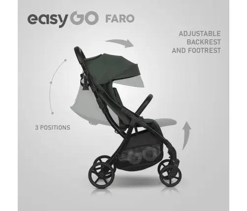 EasyGo Faro Sage Green Pastaigu rati