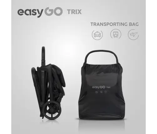 EasyGo Trix Ebony Black Pastaigu rati