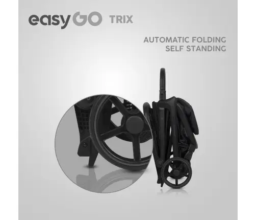 EasyGo Trix Ebony Black Pastaigu rati