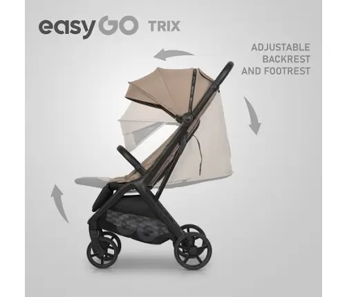 EasyGo Trix Savana Beige Pastaigu rati