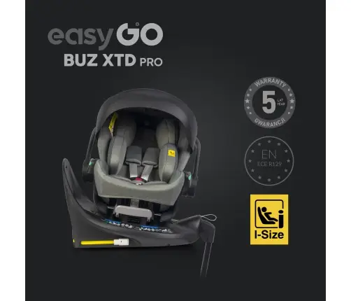 Zestaw fotelików samochodowych 2w1 EasyGo Buz Xtd Pro i Buz Pro Body Greener