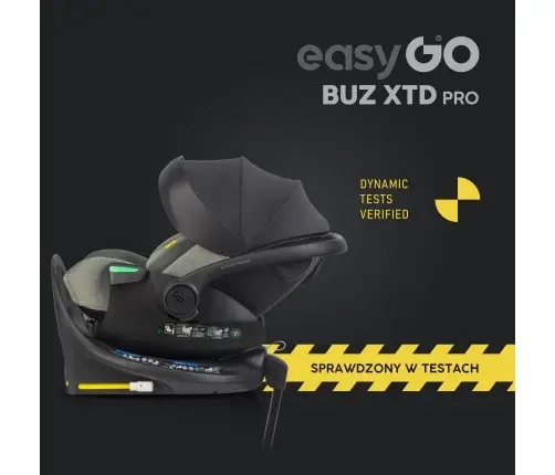 Zestaw fotelików samochodowych 2w1 EasyGo Buz Xtd Pro i Buz Pro Body Greener