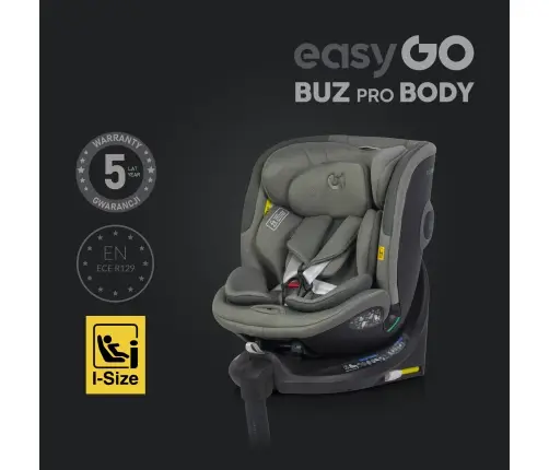 Zestaw fotelików samochodowych 2w1 EasyGo Buz Xtd Pro i Buz Pro Body Greener