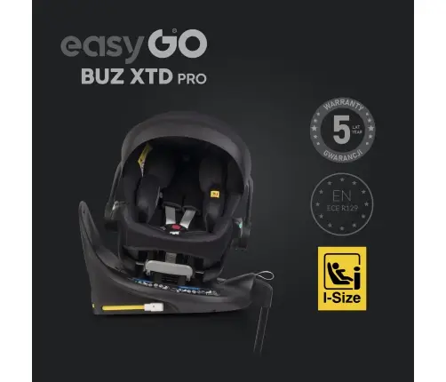 Zestaw fotelików samochodowych 2w1 EasyGo Buz Xtd Pro i Buz Pro Body Ink