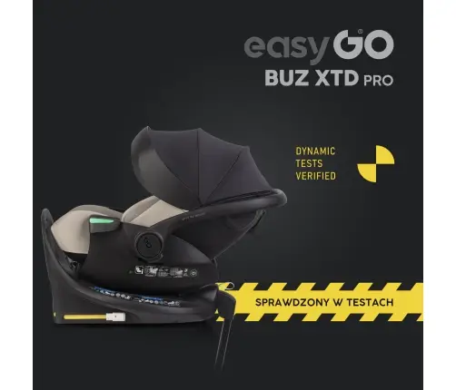 Zestaw fotelików samochodowych 2w1 EasyGo Buz Xtd Pro i Buz Pro Body Taupe