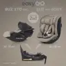 Zestaw fotelików samochodowych 2w1 EasyGo Buz Xtd Pro i Buz Pro Body Taupe