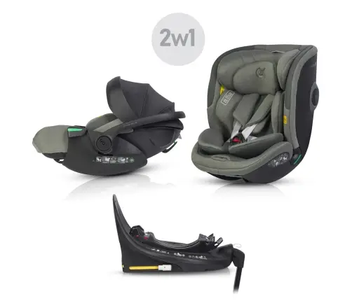 Zestaw fotelików samochodowych 2w1 EasyGo Buz Xtd Pro i Buz Pro Body Greener