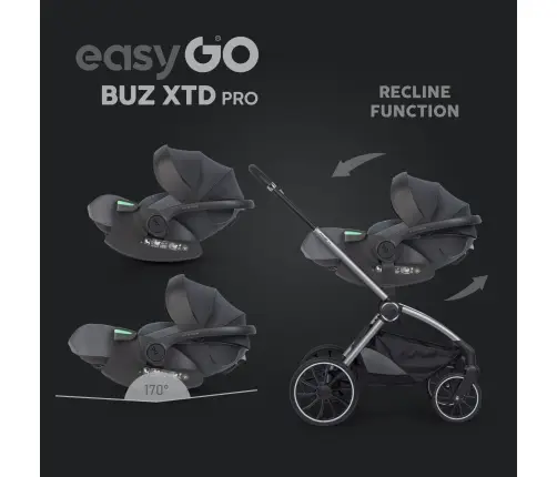 Fotelik samochodowy EasyGo Buz Xtd Pro Granito