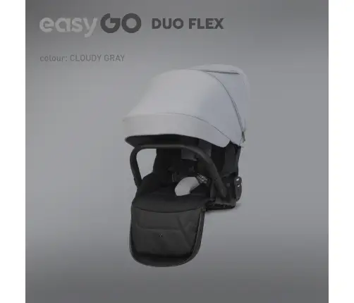 EasyGo Duoflex Cloudy Gray Stroller
