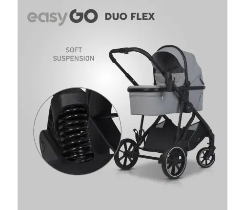 EasyGo Duoflex Cloudy Gray Stroller