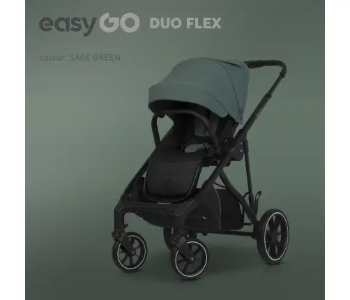 Wózek dziecięcy EasyGo Duoflex Sage Green 1 siedzisko 1 gondola