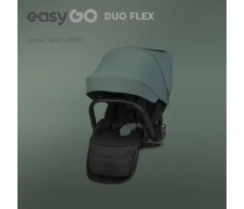 Wózek dziecięcy EasyGo Duoflex Sage Green 1 siedzisko 1 gondola