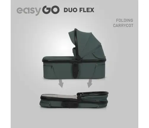Wózek dziecięcy EasyGo Duoflex Sage Green 1 siedzisko 1 gondola